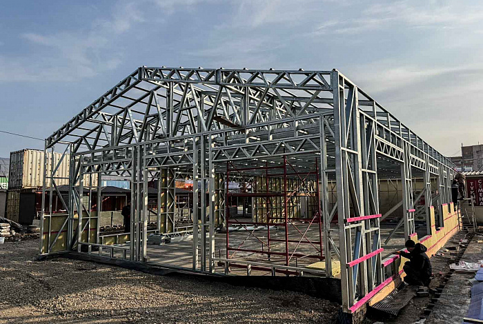 Каркас коммерческого здания из ЛСТК APROFIL для бизнеса в Астане