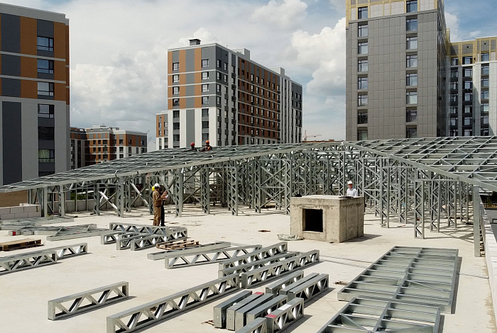 Быстровозводимые здания ЛСТК APROFIL, для государства, стропильная система детского сада, г. Астана, 2025 