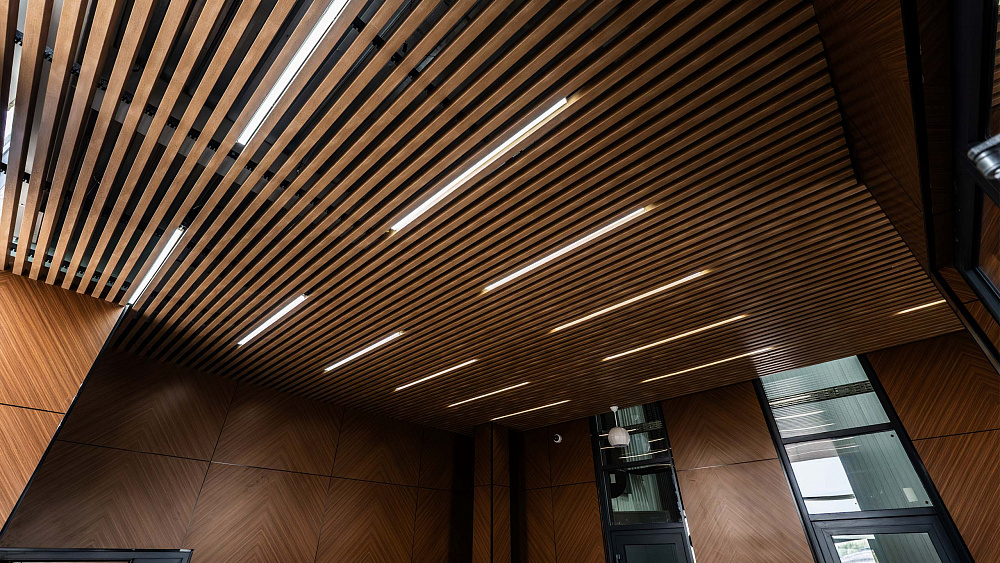 Кубические реечные потолки