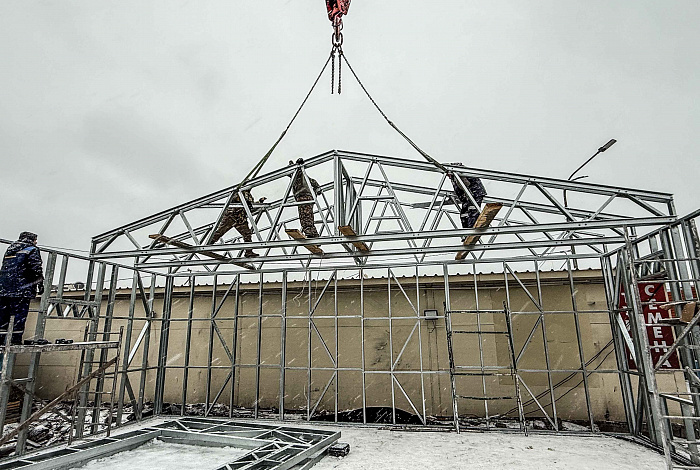 Каркас коммерческого здания из ЛСТК APROFIL для бизнеса в Астане